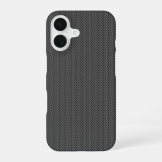 Black Carbon Fibre Base iPhone 16 Case