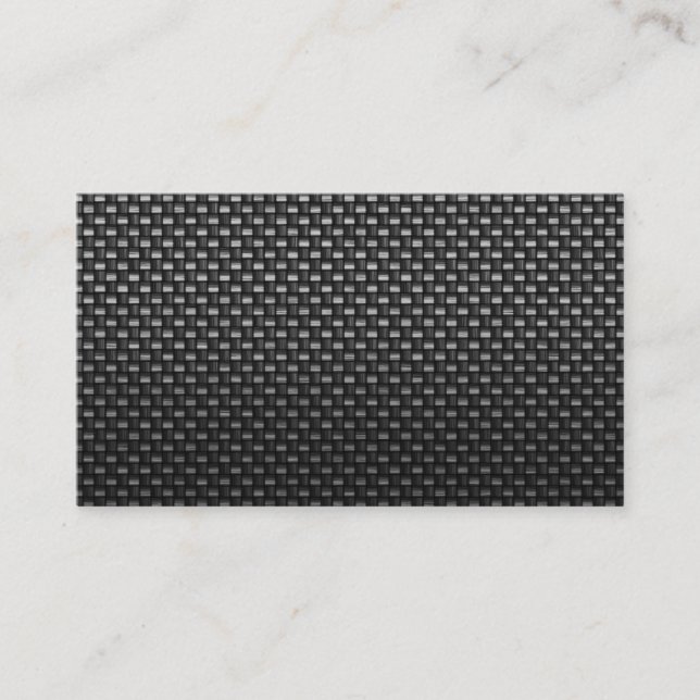 black carbon fibre custom business card (Front)