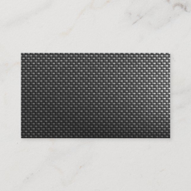 black carbon fibre custom business card (Front)
