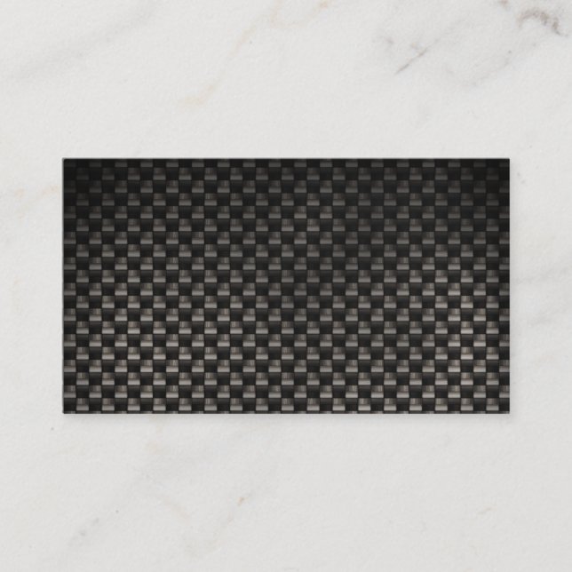 black carbon fibre custom business card (Front)