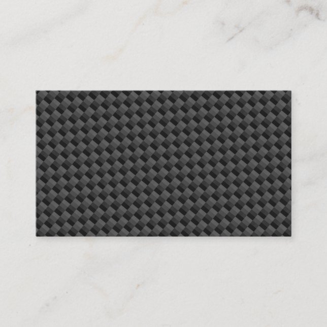 black carbon fibre custom business card (Front)
