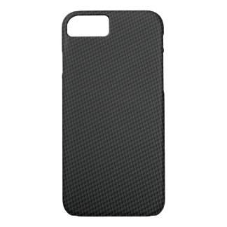 Black Carbon Fibre (faux) iPhone 8/7 Case