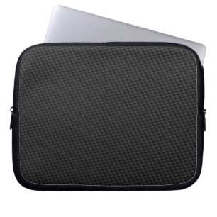 Black Carbon Fibre Laptop Sleeve