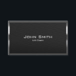 Black Carbon Fibre Life Coach Business Card<br><div class="desc">Black Carbon Fibre Life Coach Business Card.</div>