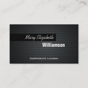 Black Carbon Fibre Professional Business Cards