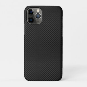 Black Carbon Fibre Style Print iPhone 11 Pro Case