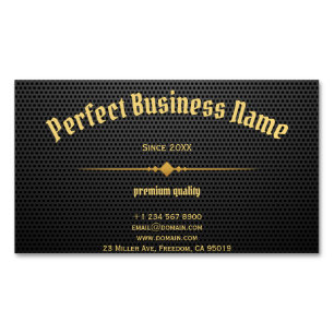 Black Carbon Gold Elegant Luxury Clear Unique Magnetic Business Card