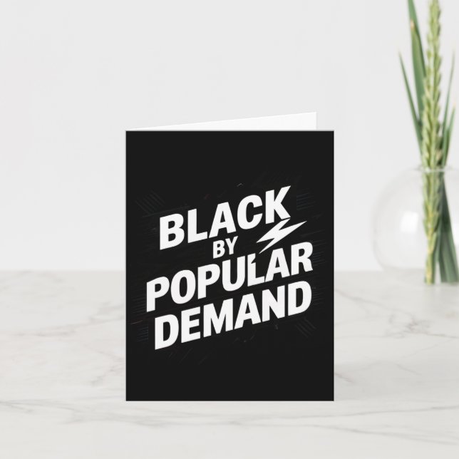 Black  card (Front)