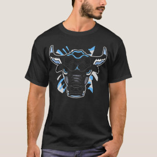 Black Carolina AJ5 Retro Bull Sneaker Match T-Shirt