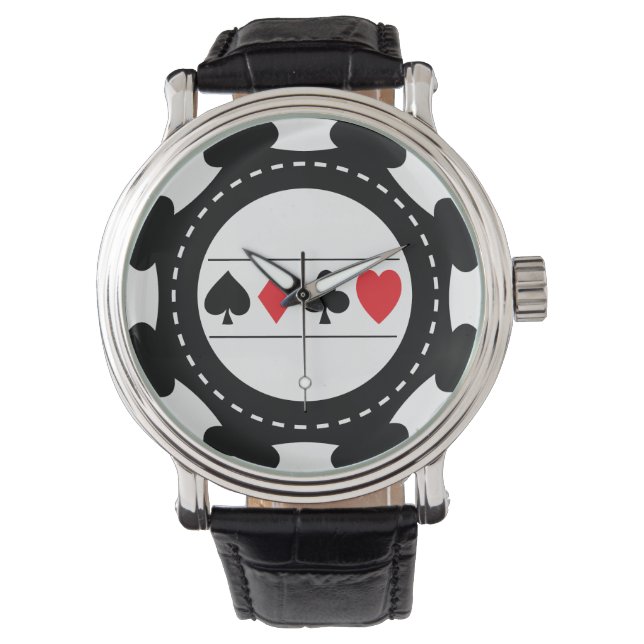 Black Casino Chip Watch (Front)