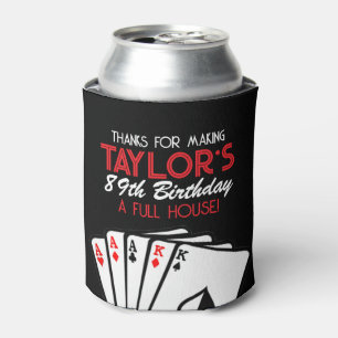 Black Casino Poker Birthday Party Favour Can Cooler