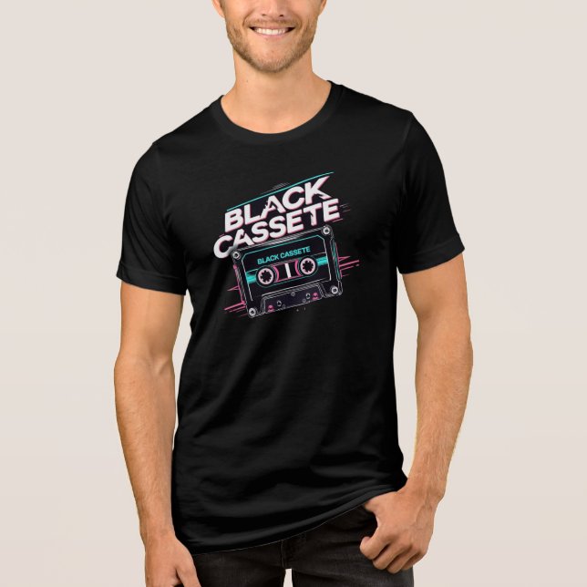 'Black Cassette' Tri-Blend Shirt (Front)