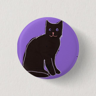 Black Cat 3 Cm Round Badge