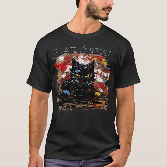 Black Cat 4 T-Shirt (Front)