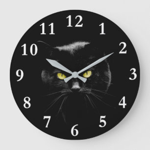 Black Cat Acrylic Wall Clock