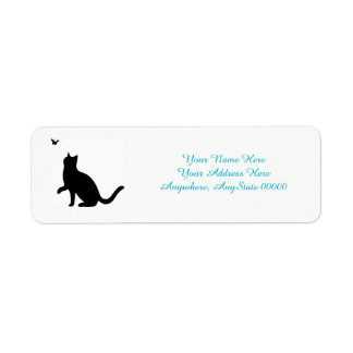 Black Cat Address Labels