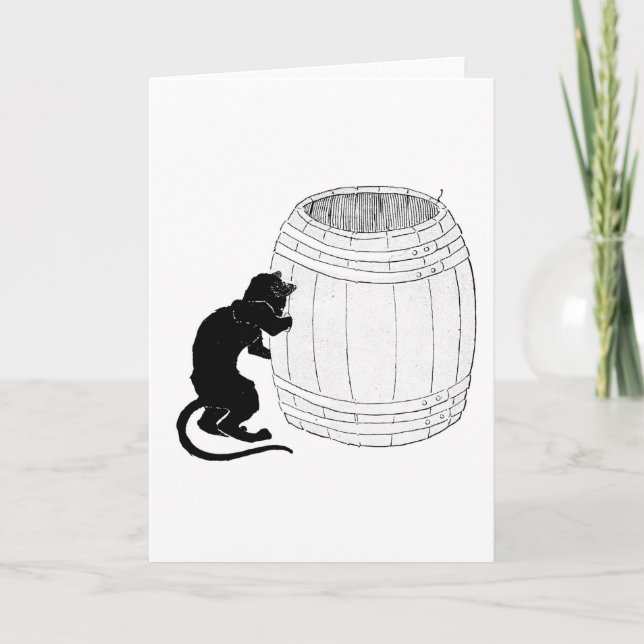 Black Cat, Alexandre Steinlen Card (Front)