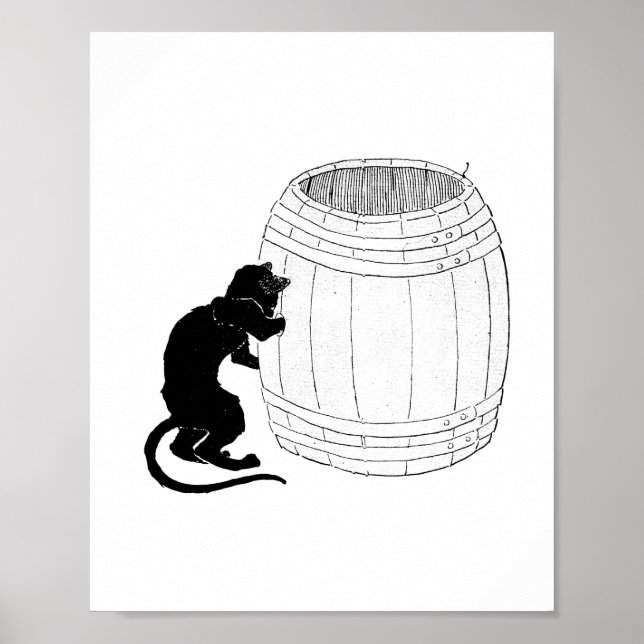Black Cat, Alexandre Steinlen Poster (Front)
