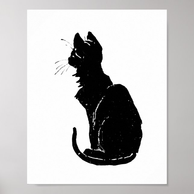 Black Cat, Alexandre Steinlen Poster (Front)