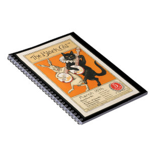 Black Cat and Bunny Playing Banjo Notebook