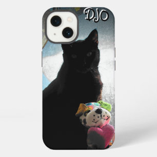Black Cat and Stuffed Dog Case-Mate iPhone Case