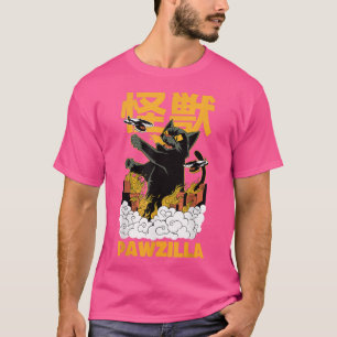 Black Cat Anime Manga Japanese Comic Fan Funny Cat T-Shirt