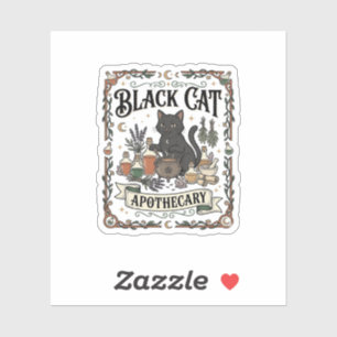 Black Cat Apothecary Cat Witchy Mystic Apothecary