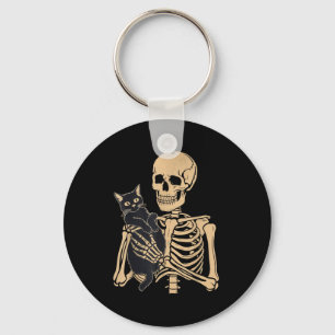 Black Cat Apparel Halloween Graphic s Uni-s Cat Key Ring