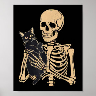 Black Cat Apparel Halloween Graphic s Uni-s Cat Poster