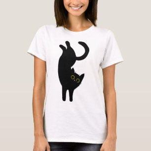 Black Cat Appreciation Day, cartoon T-Shirt