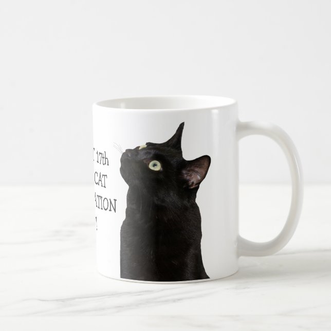 Black Cat Appreciation Day Mug (Right)