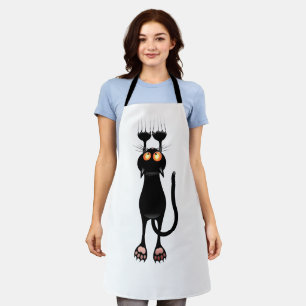 Black cat apron