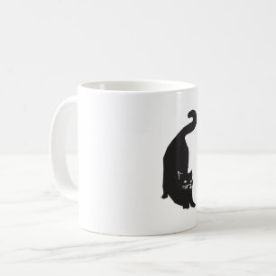 Black Cat Art Coffee Mug