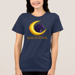 black cat art Tri-Blend shirt