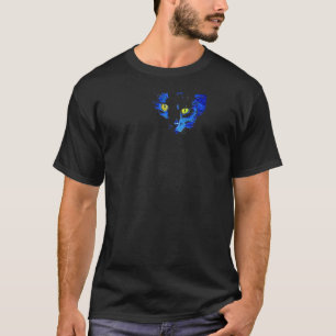 Black Cat Artistic Portrait With Striking Yellow E T-Shirt