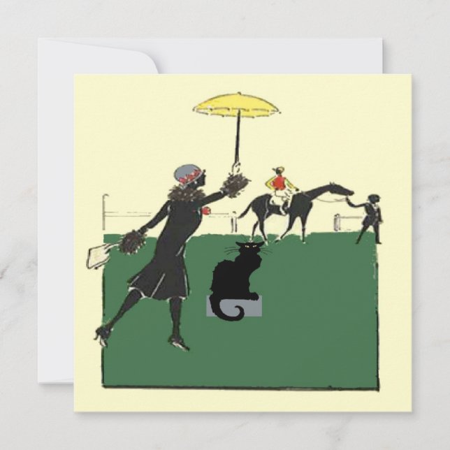 Black Cat At Horse Race (Front)