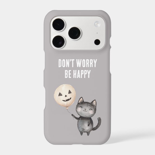 Black Cat Balloons Don't Worry Be Happy (Back)