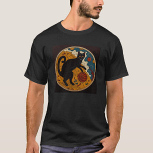 Black Cat Basketball Taco T-Shirt