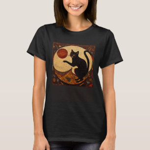 Black Cat Basketball Taco T-Shirt