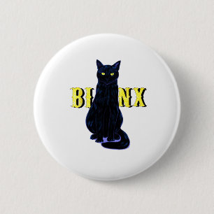 Black Cat Binx Halloween Gifts Party 6 Cm Round Badge