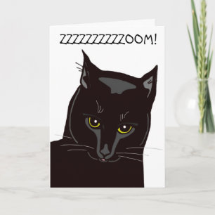 Black Cat Birthday Card