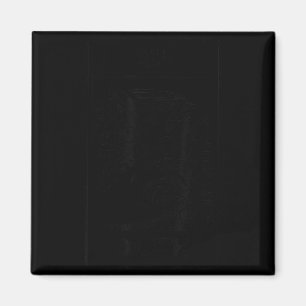 Black Cat Bite Tarot Card Death Funny Halloween Magnet