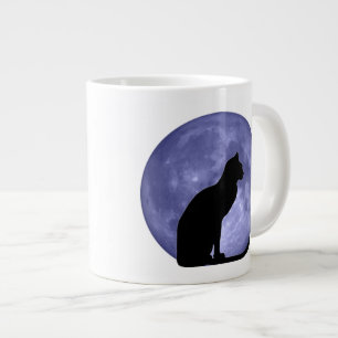 Black Cat Blue Moon Jumbo Mug