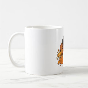 Black Cat Bookstore Cosy Halloween Art Coffee Mug