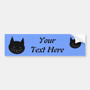 Black Cat Bumper Sticker