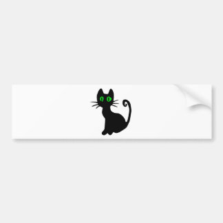 Black Cat Bumper Sticker