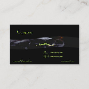 Black Cat Business Card