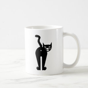 Black Cat butt hole Coffee Mug