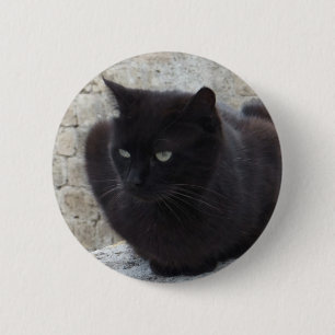 Black Cat button
