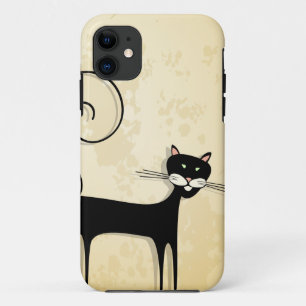 Black cat iPhone 11 case